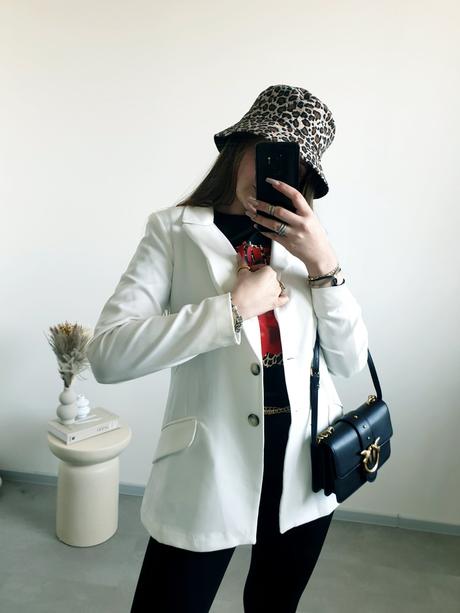 Biele/maslové sako m/l, m