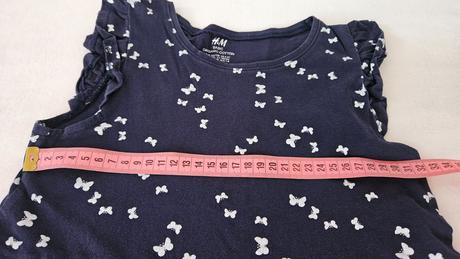 Tmavomodré šaty h&m veľ 122, h&m,122