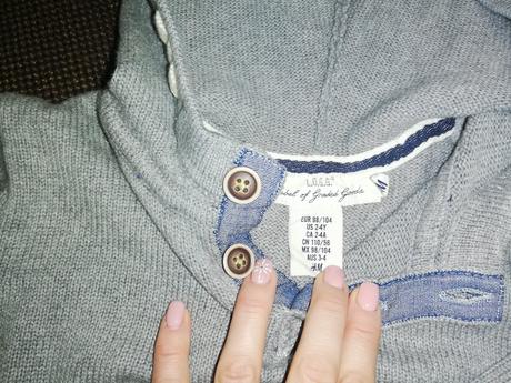 Nový pulóvrik, h&m,104