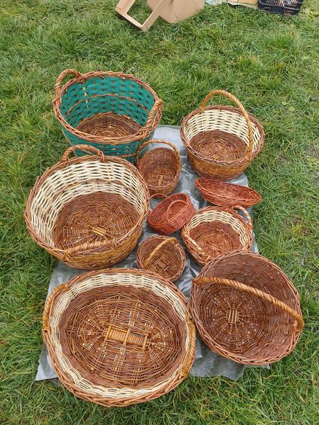 Košíky na predaj ručná práca vrbove prutie,
