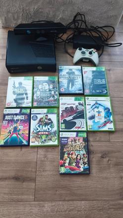 Xbox 360+ kinect a 9 hier, 