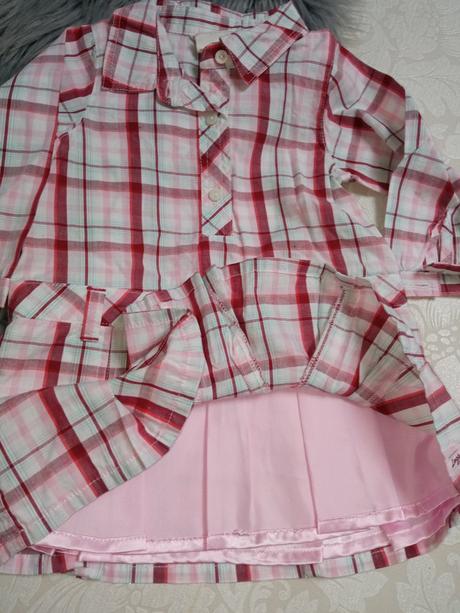 Dievčenské kockované šaty h&m, h&m,74