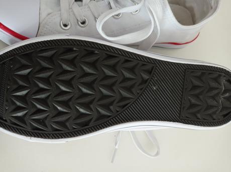 Biele plátenky ,, číny,, + saténové šnúrky navyše, sinsay,38