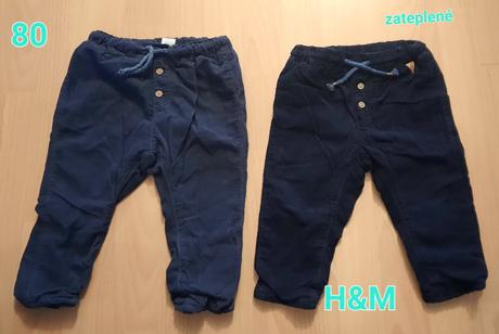 Zateplené mešestráky, h&m,80