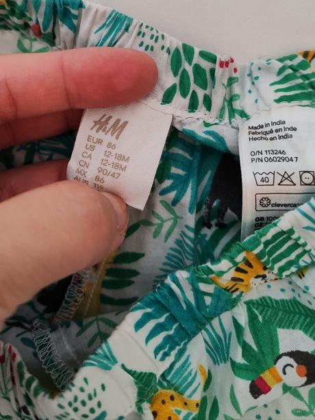 Ľahučké šortky h&m, h&m,86