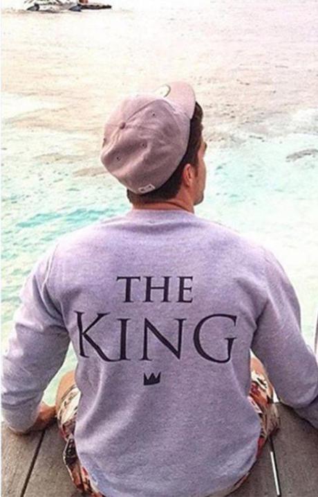 Pánska mikina the king, l