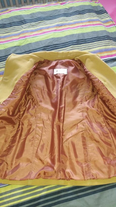 Horčicový kabátik, s