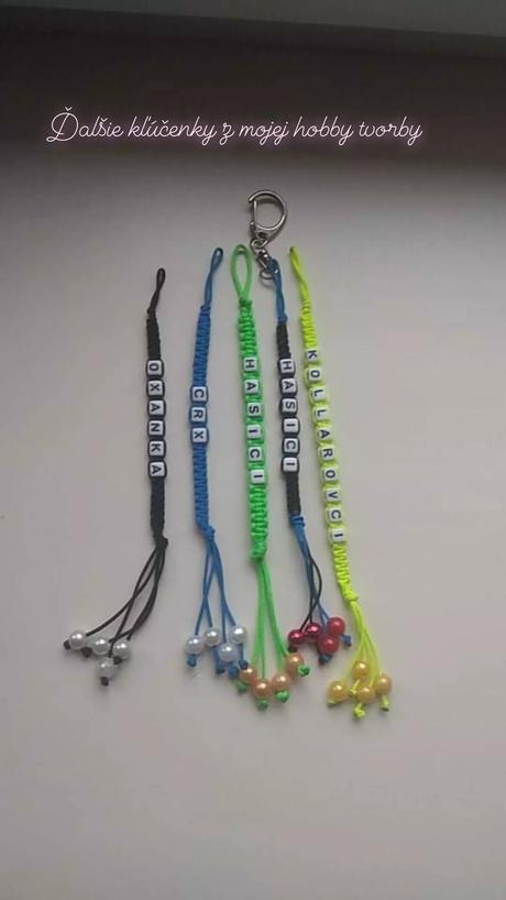 Makrame kľúčenky, 