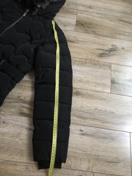 Čierna zimná bunda predĺžená 164, f&f,164