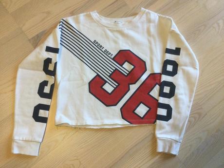 Crop top mikina, h&m,146