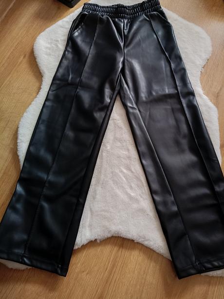 Dievčenské koženkové nohavice, 134