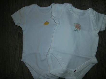 Body s krátkym rukávom 2ks, veľ.62, 50–62
