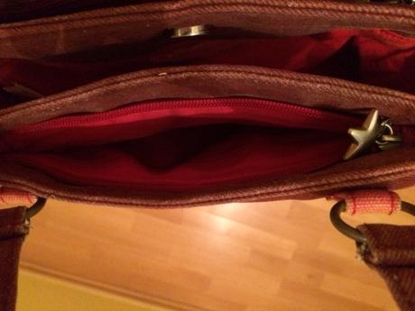 Malá tmavoružová džínsová kabelka, 