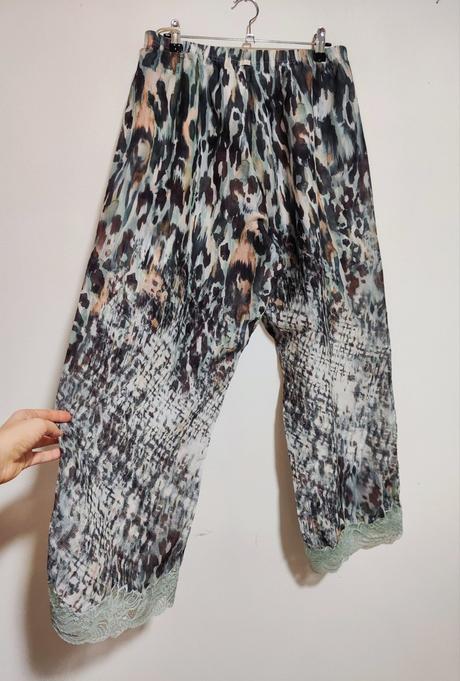 Priehľadné plážové nohavice, xl