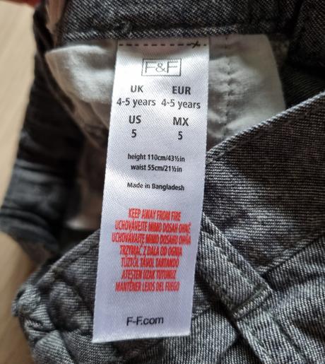 Spoločenské nohavice f&f veľ. 110, f&f,110