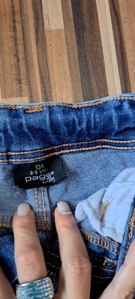 Krátke riflové nohavice, 134