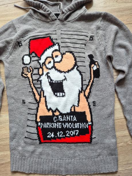 Vianočný pulóver so santom, s