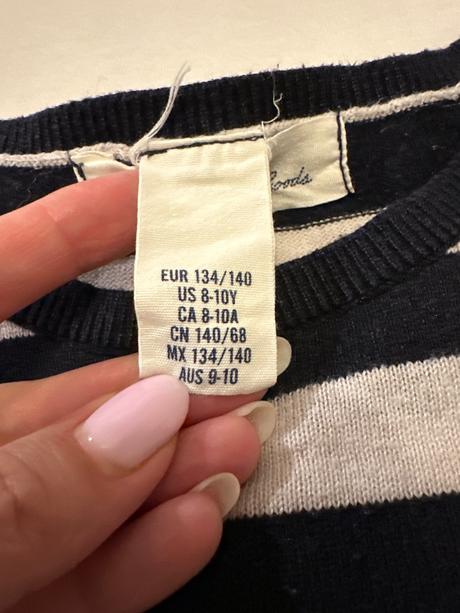 Pletené šaty, h&m,134