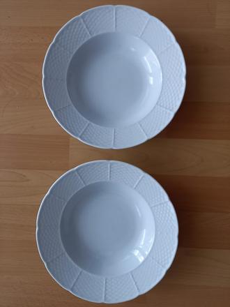 Retro hlboké taniere - 2 kusy, 