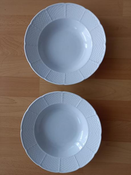 Retro hlboké taniere - 2 kusy, 