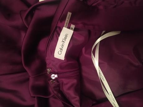 Calvin klein elegantné fialové šaty, calvin klein,m