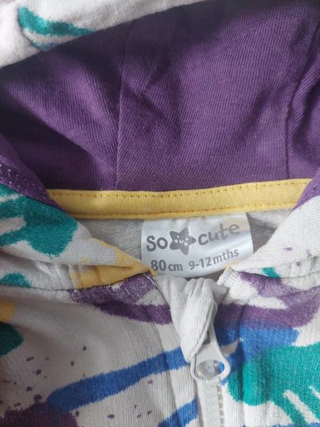 Vesta na zips s kapucňou súrodenecký set, 80/98, 80