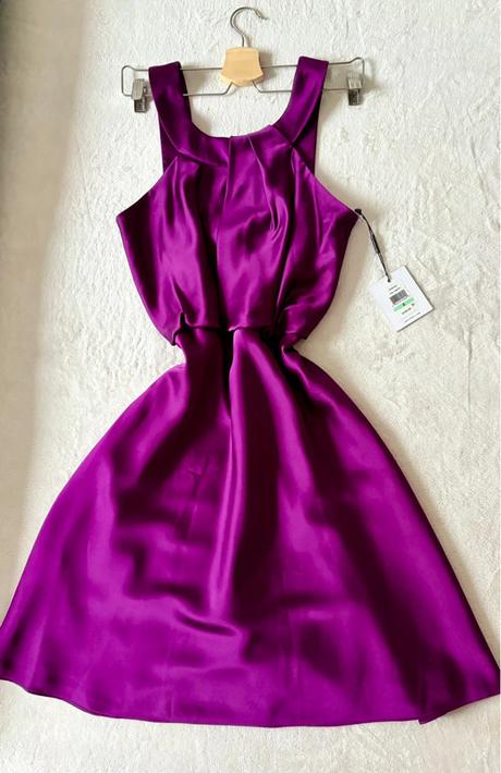 Calvin klein elegantné fialové šaty, calvin klein,m