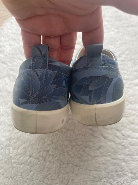 Modre kvetovane slip-on ecco, ecco,37