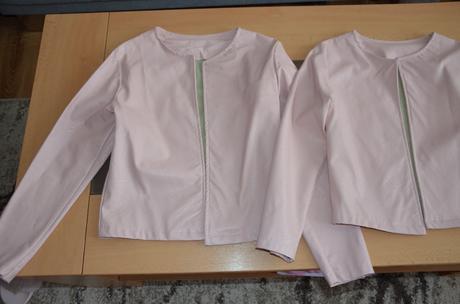 Koženkové bolerka sv. ružové - v. 140, 146, 140