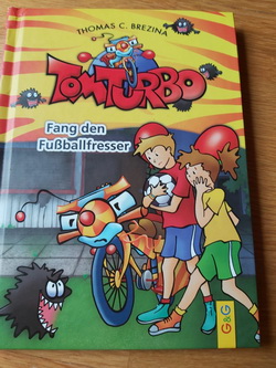 Kniha v nemčine-chytanie príšery, čo žerie loptu, 