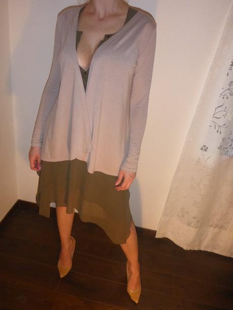 Dámsky béžový sveter / cardigan, new yorker,s