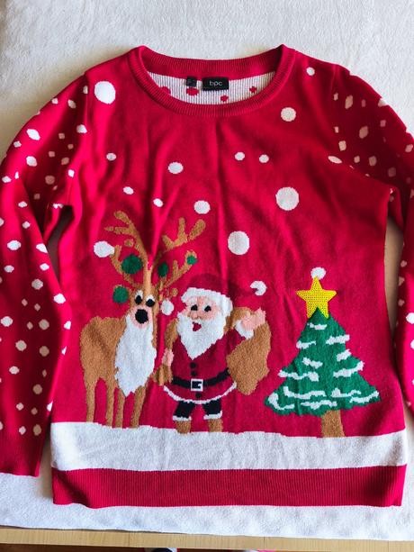 Sveter červený, bonprix,40