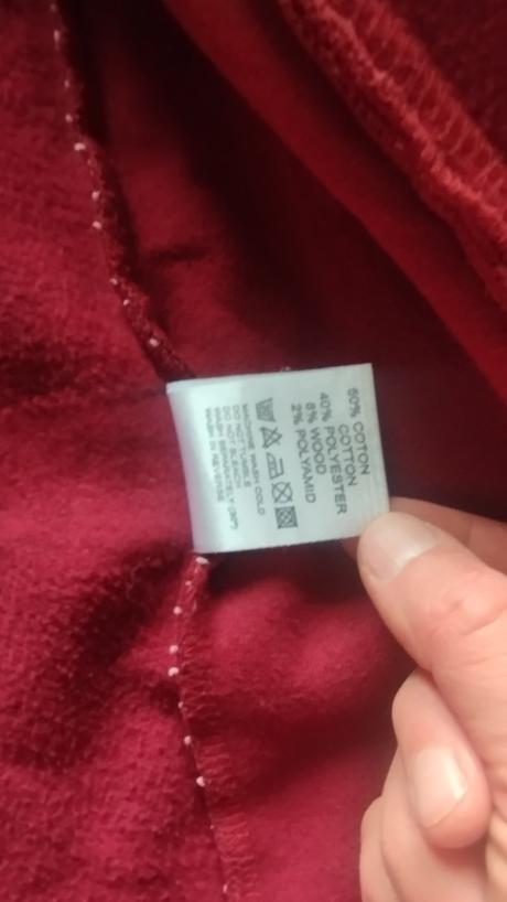 Dlhá bavlneno-vlnená mikina,tepláková bunda, l