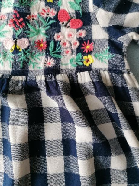 Károvane šaty, h&m,80