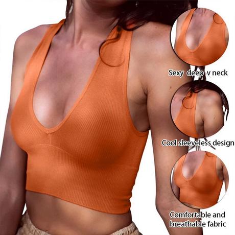 Crop top / podprsenka bez vystuze, l