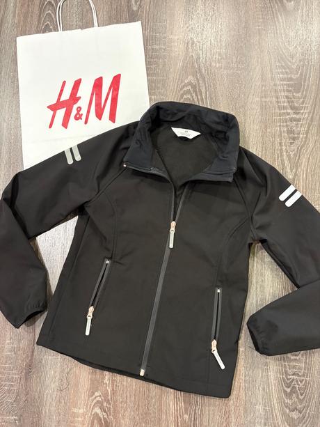 H&m dievčenska softshelova vetrovka, h&m,158