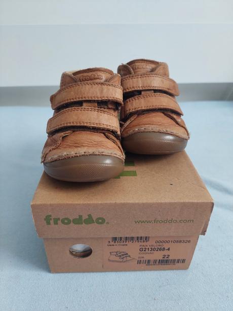 Topánky barefoot kožené celoročné, froddo,22
