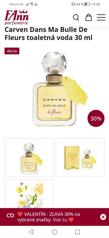 Carven dans ma bulle de fleurs toaletná voda 30 ml, 