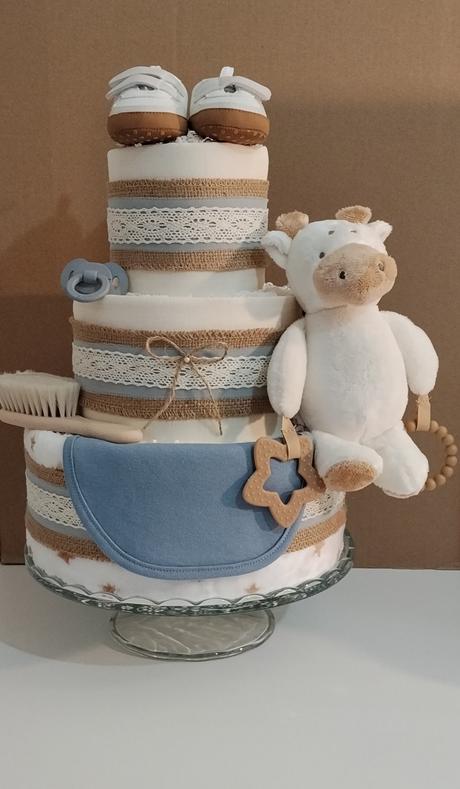 Plienková torta nežné objatie - pre chlapčeka,