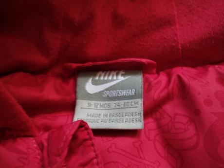 Zimná bunda nike 9-12m, nike,80