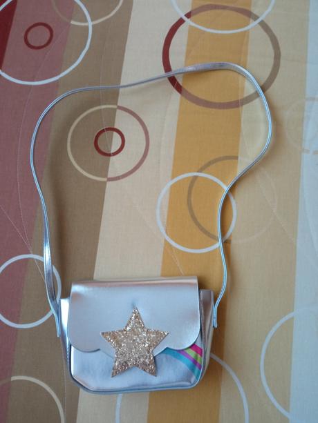 Dievčenská metalízová kabelka s hviezdičkou,
