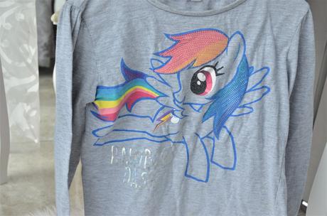 Flitrové tričko pony-128, 128