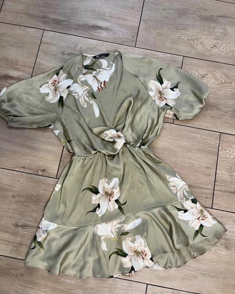 Satenove letné šaty zara, zara,l