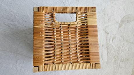 Ratanovy košík z ikea, 25x23x23 cm,