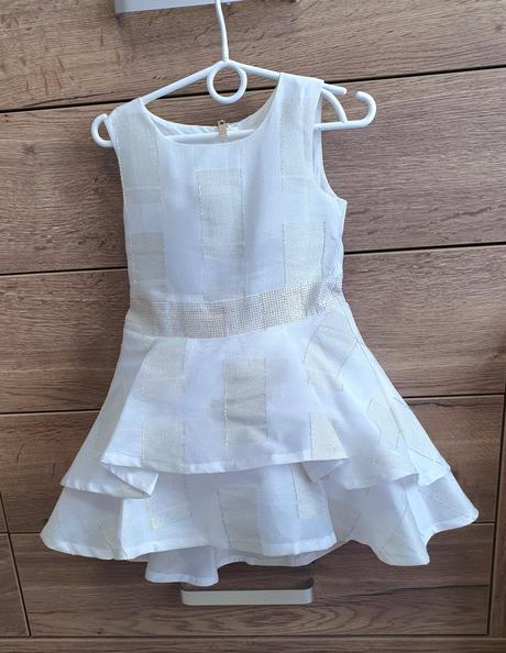 Šaty bielozlaté 116/122, 116