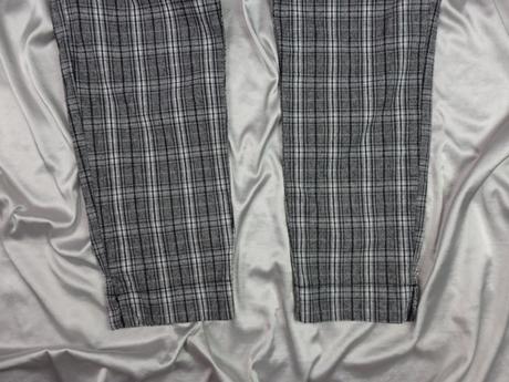 Luxusné káro nohavice s  crop topom, hollister,40