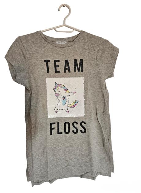 Primark unicorn jednorožec tričko s flitrami 164, primark,164