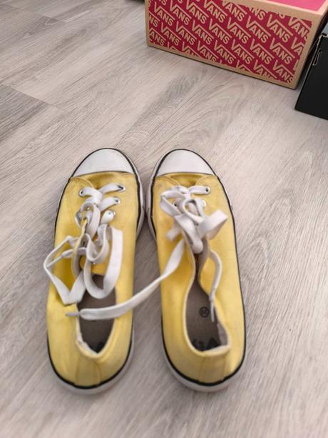 Tenisky žlté - plátenky, 39