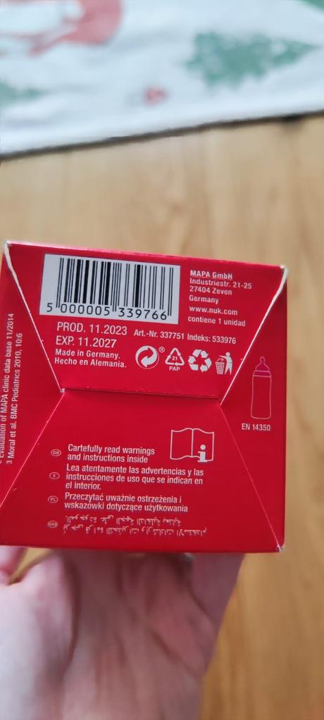 Fľaša nuk s kontrolou teploty, nuk