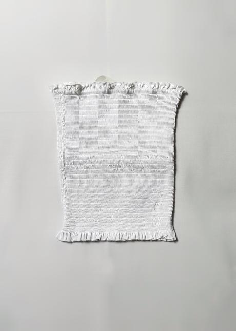 H&m ozdobne zriasený top bez ramienok xs, h&m,xs